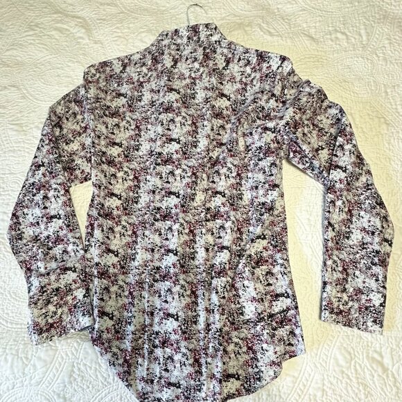 English Laundry Men's Black, Maroon, Gray and White Medium Dress Shirt - 013 - Picture 4 of 7